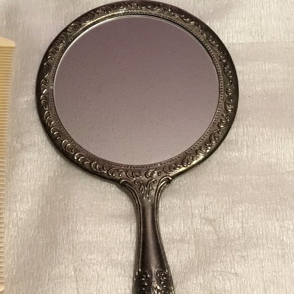 Vintage Art Deco mirror & comb vanity set - Picture 2 of 4